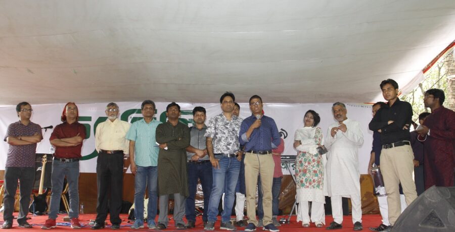 Leader on the stage-ERF Family day-2019